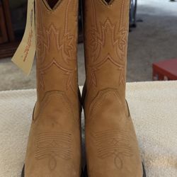 New Women’s Tan Western Boots 8 M