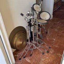 Drum Set practice Pad & Cymbals & Stands
