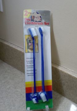 2 PACK DOG TOOTHBRUSH SET