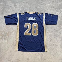 Vintage Marshall Faulk 28 St. Louis RAMS NFL Football Jersey