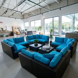 Outdoor Wicker Sectional Sofa Set, we finance & Deliver