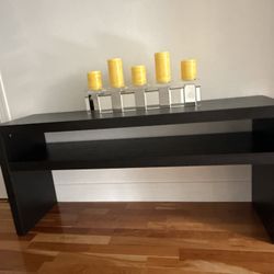 Brown Wooden Accent Table – Like New – $150