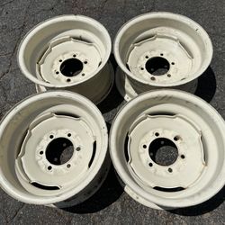 6 on 6 lug implement wheels 15x8 inch steel rims for farm equipment 