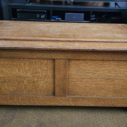 Antique Oak Blanket Chest