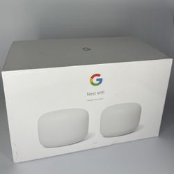 Google Nest GA00822-US Wifi Router and Point Snow H2D H2E New Factory Sealed