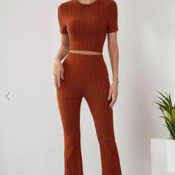2 Pc Ribbed lounge Set MEDIUM