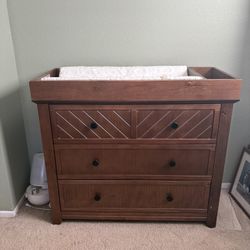 Child dresser with changing station