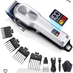 Electric Hair Clippers for Men, Cordless High-Performance Professional Barber Hair Cutting Kit,Rechargeable Beard Trimmer, Home Haircut & Grooming Set