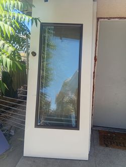 Puerta Solida Vidrio Tenplado