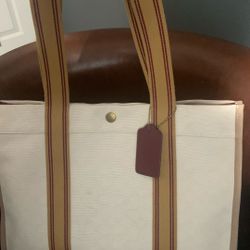Original Coach Canvas Tote