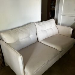 Small Beige Love Seat For Sale 