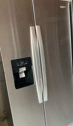 Whirlpool Side-by-Side Stainless Steel Refrigerator Fridge
