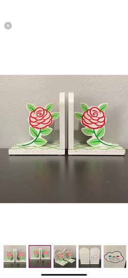 Floral Bookends