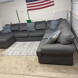 Huge grey sectional