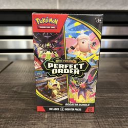New Unopened Pokémon Perfect Order Booster Bundle 6 Pack