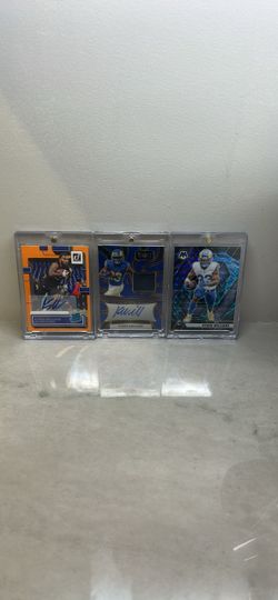 3 cards Kyren Williams LA rams autograph, memorabilia, serial number,rated rookie