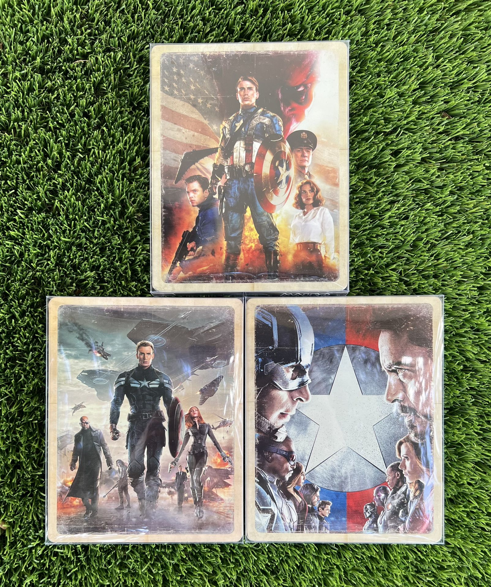 Captain America 4K + 3D SteelBook Trilogy
