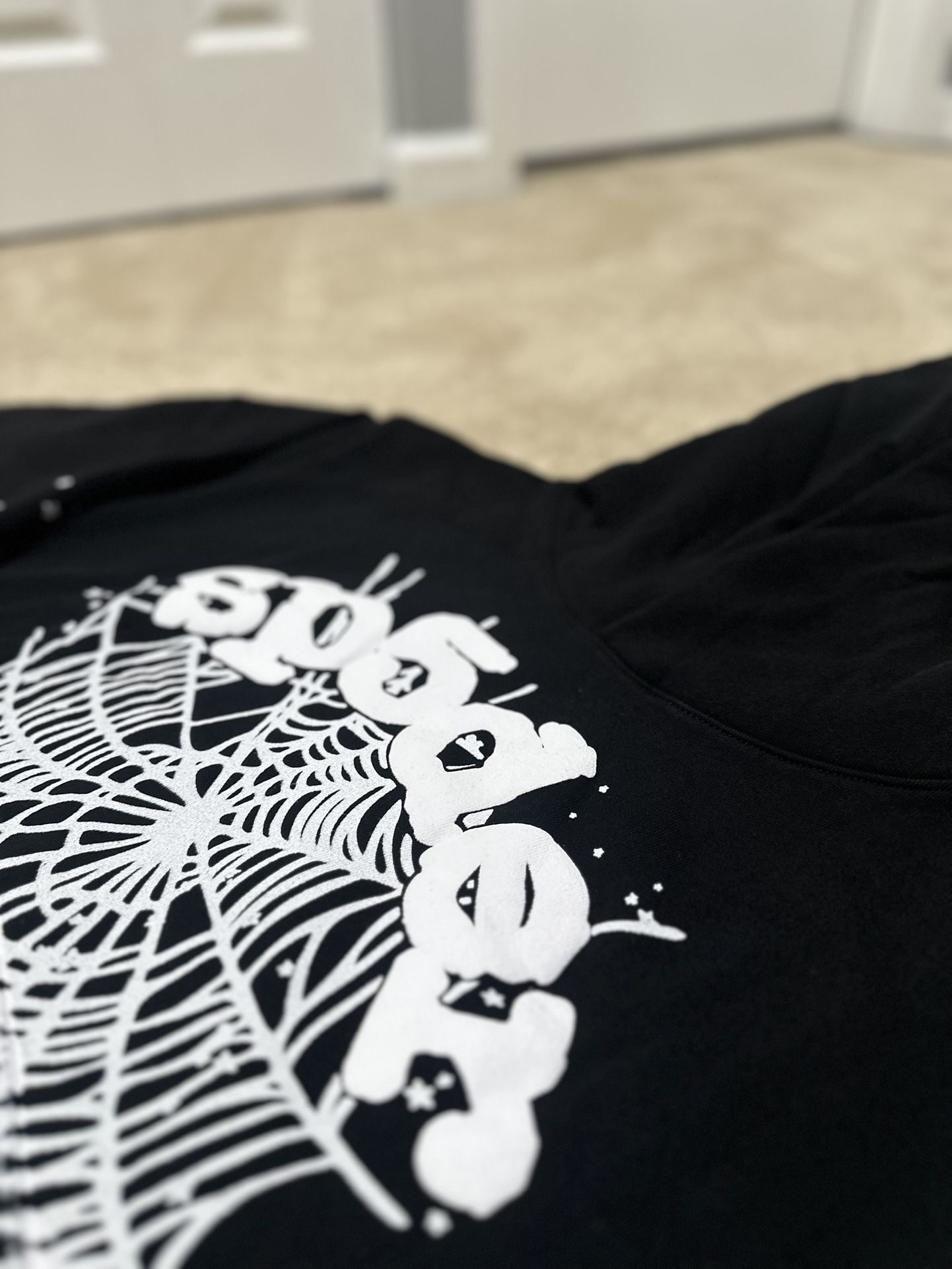Black/White OG Sp5der Hoodie