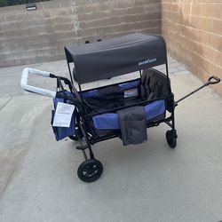 Momfann gray and blue stroller wagon new