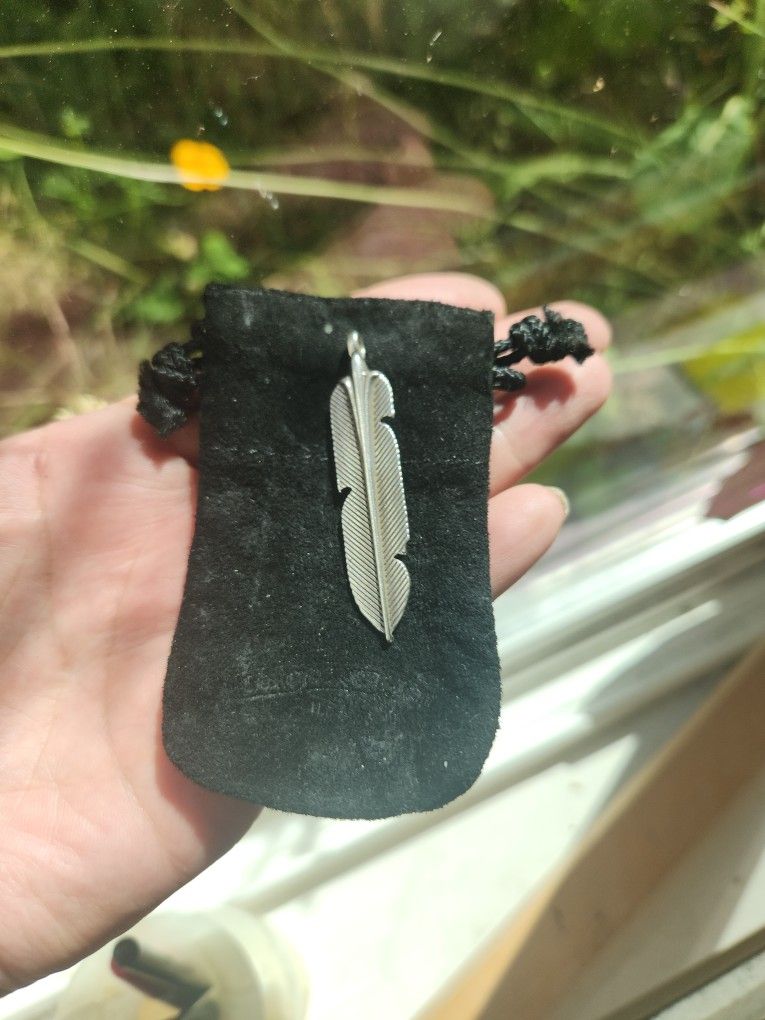 Chrome Hearts 2" Feather Peandant