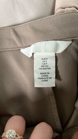 Beige WIDE-LEG PANTS