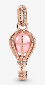 Pandora Sparkling Pink Hot Air Balloon Dangle Charm