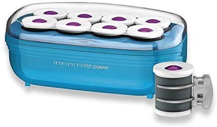 NEW INFINITIPRO BY CONAIR Instant Heat Tourmaline Ceramic Flocked Hot Rollers, 2-inch Hot Roller Set