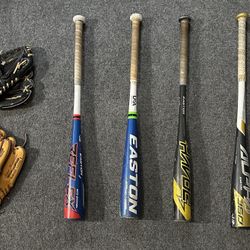 Baseball Bats and Gloves