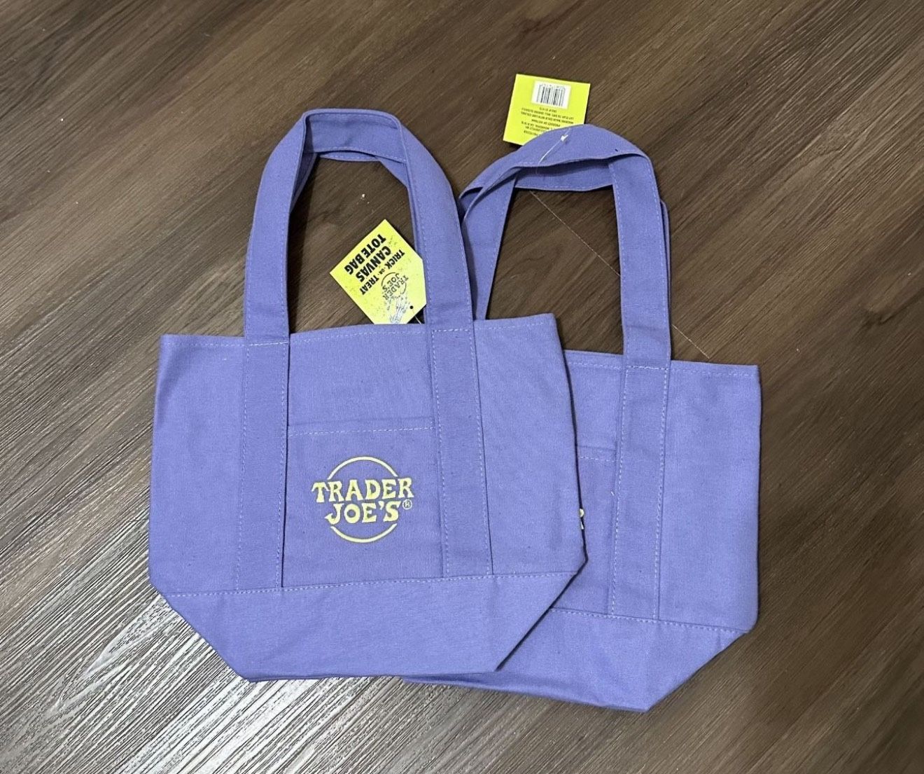 Trader Joes Totes Black | Purple Available