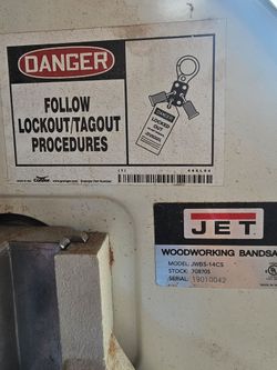 14"  jet band saw