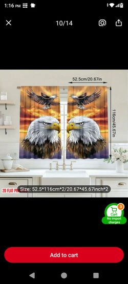 Brand New Eagle curtains