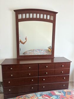 Dresser and mirror