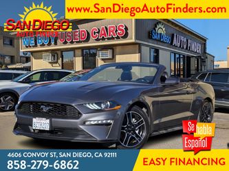 2022 Ford Mustang EcoBoost Convertible, 1 owner, Lthr,