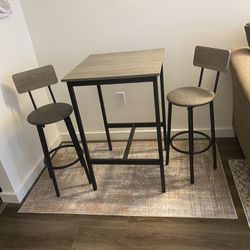 Bar Stool Table And Chair Set (BRAND NEW)