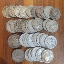 Silver Washington Quarters