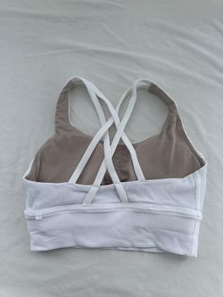 Lululemon Energy Bra Long Line Ribbed Size 6