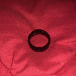 6mm Satin Wedding Band Black Tungsten Carbide