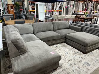 Grey fabric Sectional couch from Costco