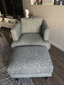 Chair & Ottoman Set - $50