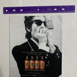 Bob Dylan “Playing Harmonica” Heaven’s Door Magazine Ad