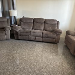 Sofa, Loveseat, Rocking Recliner