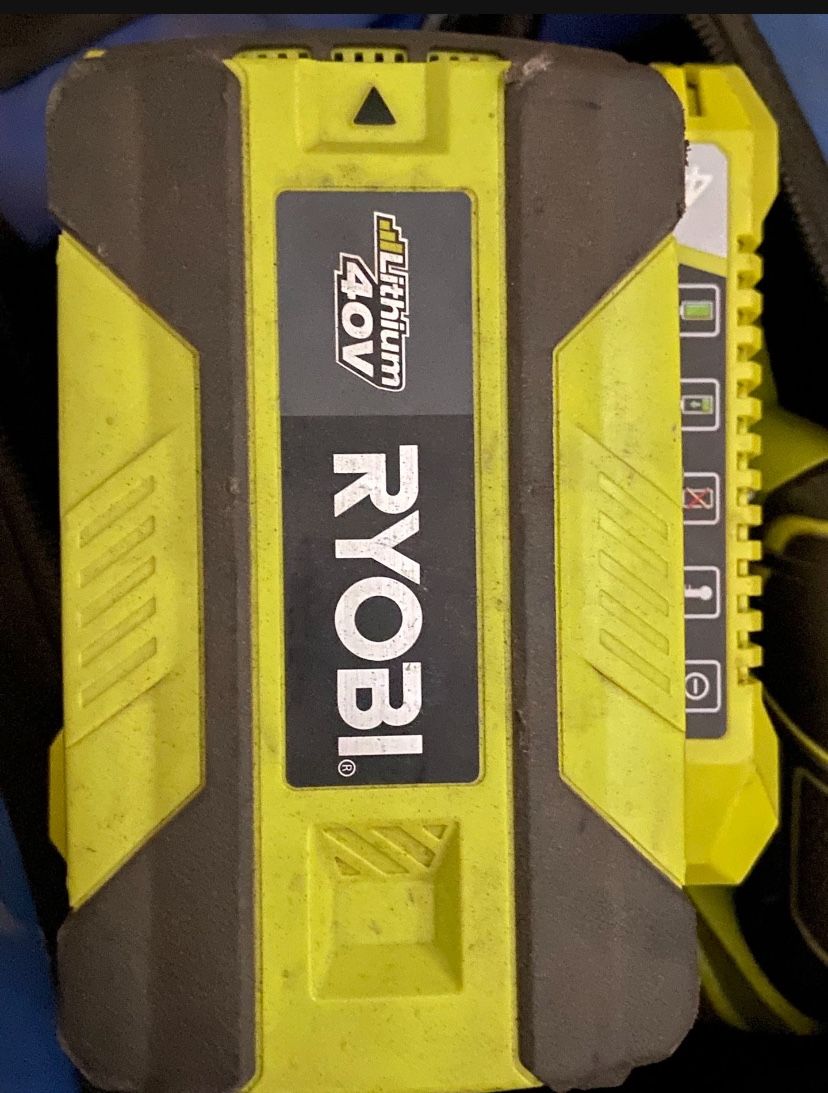 RYOBI 40V Battery & Charger