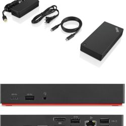 New Lenovo 40AS0090US Thinkpad Docking Station- Lenovo Docking Station USB-c