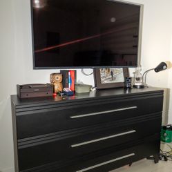 Modern Black Dresser – 3 Drawer Storage (Can Be Used as TV Stand)