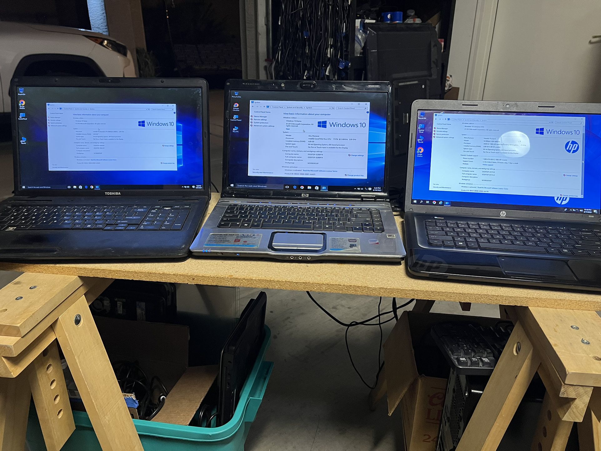 Three Laptops 