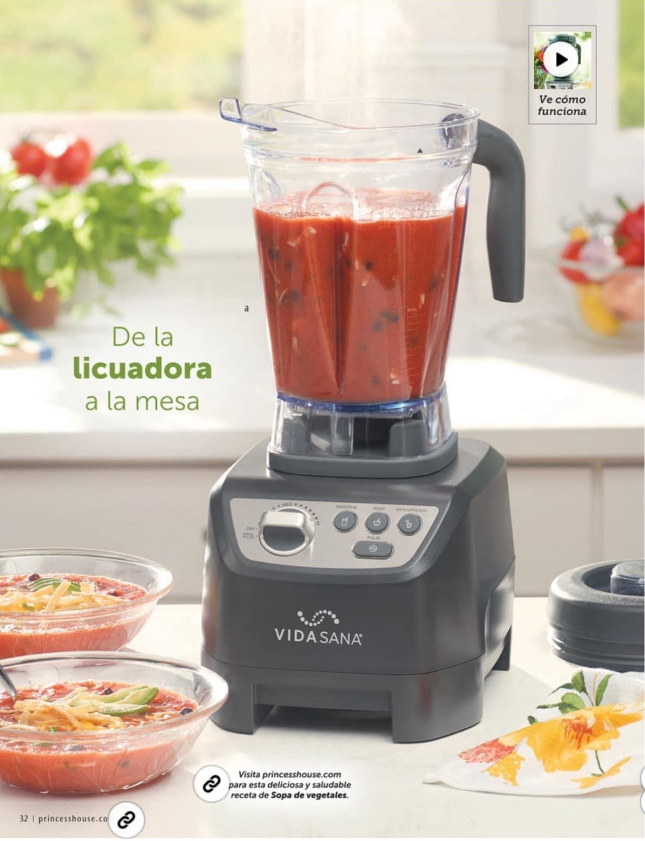 Licuadora De Alta Potencia Vida Sana Princess House Sigue