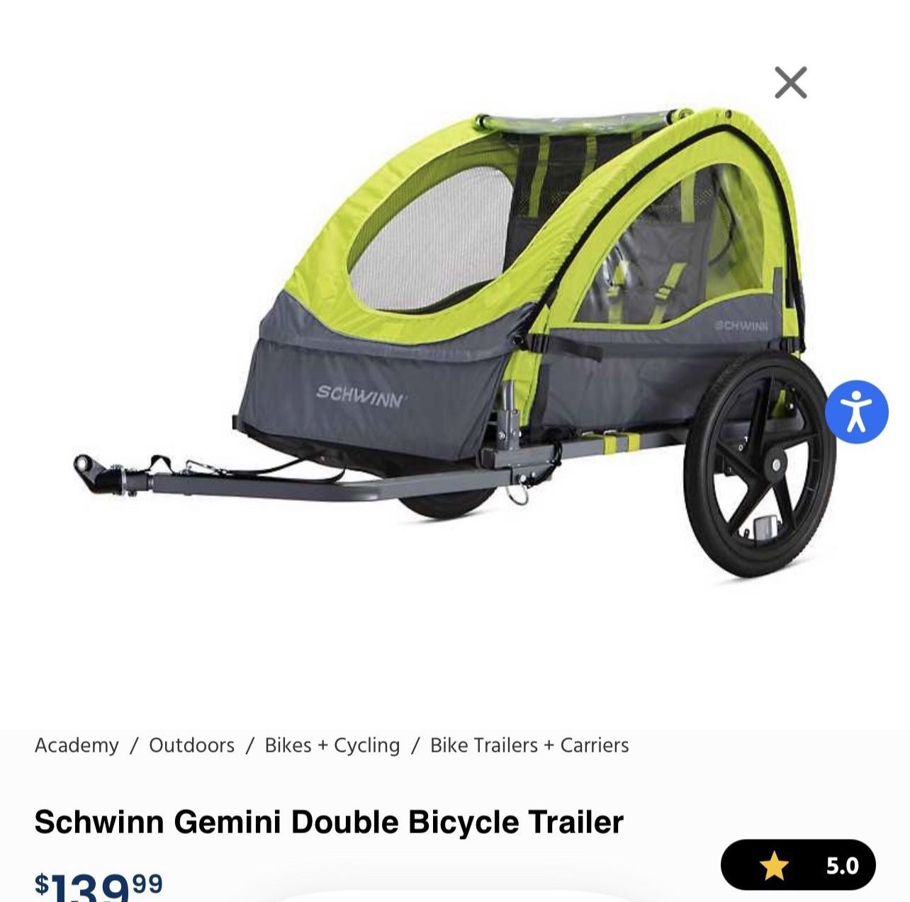 Schwinn Gemini Double Bicycle Trailer