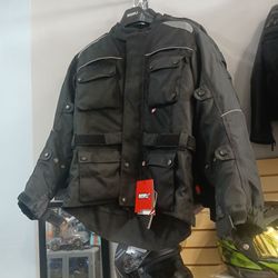 Noru Black Textile Motorcycle Jacket motorcycle adventure jacket available in different sizes brand new