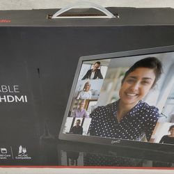 Brand New in Box! Supersonic SC-2816 16-Inch Widescreen LED Portable TV with Crisp Display, USB/HDMI Inputs, Rechargeable Battery, FM Radio, and AC/DC