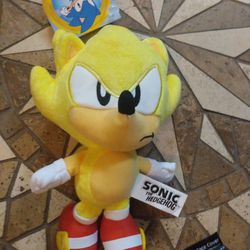 Brand New Sonic The The Hedgehog Supersonic Plush